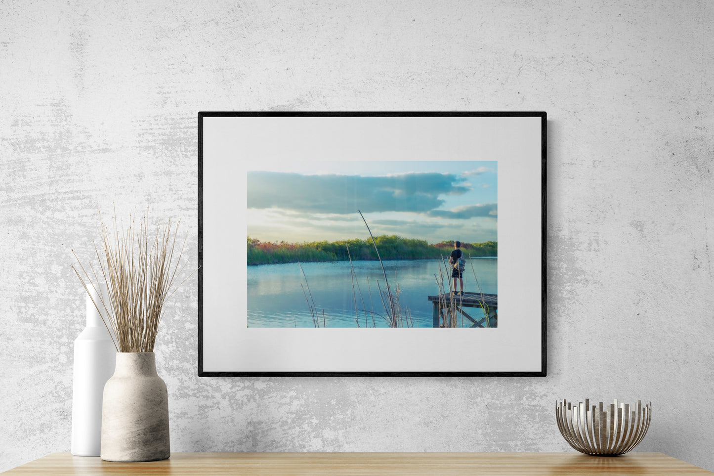 Loxahatchee - Chronology of a Sunset 7:13pm: Boy Fishing