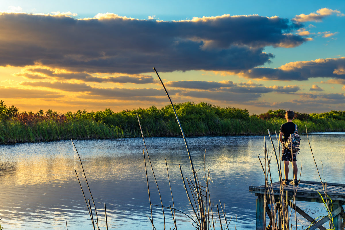 7:13pm in the Northern Everglades