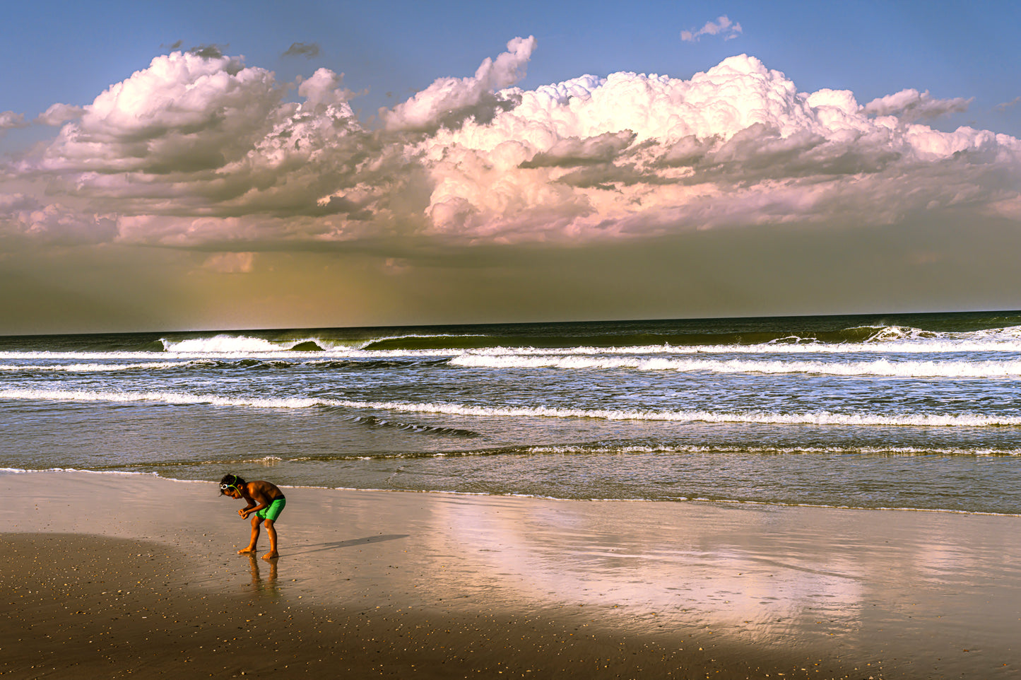 Shelling Boy on Anastasia Island