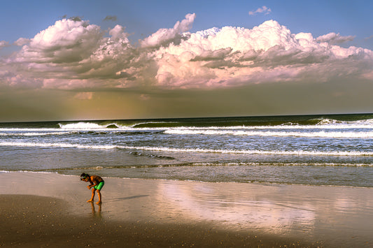 Shelling Boy on Anastasia Island