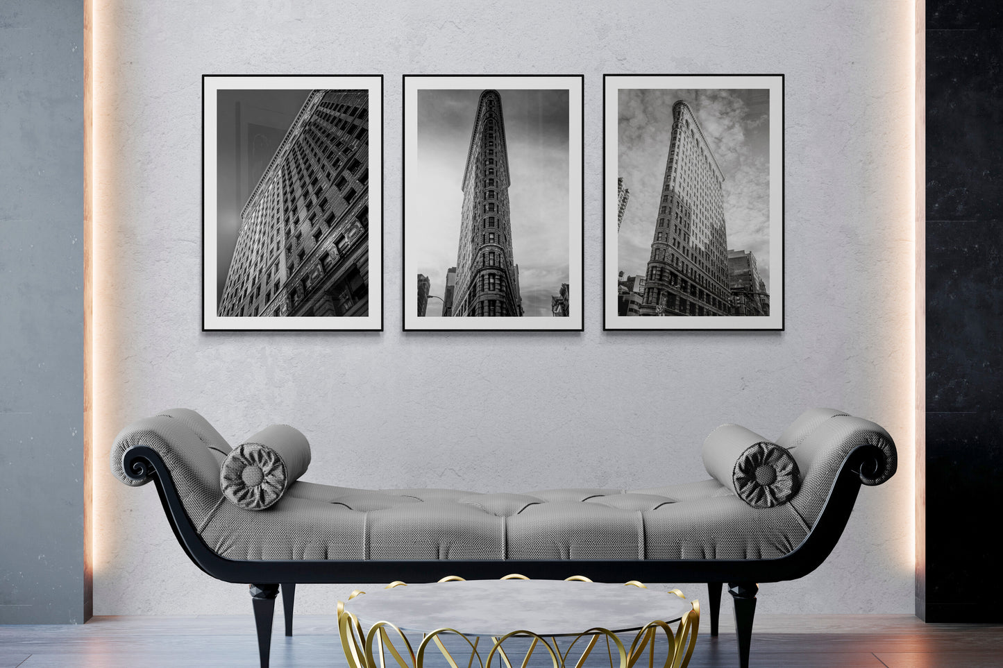 Flatiron in B&W Triptych