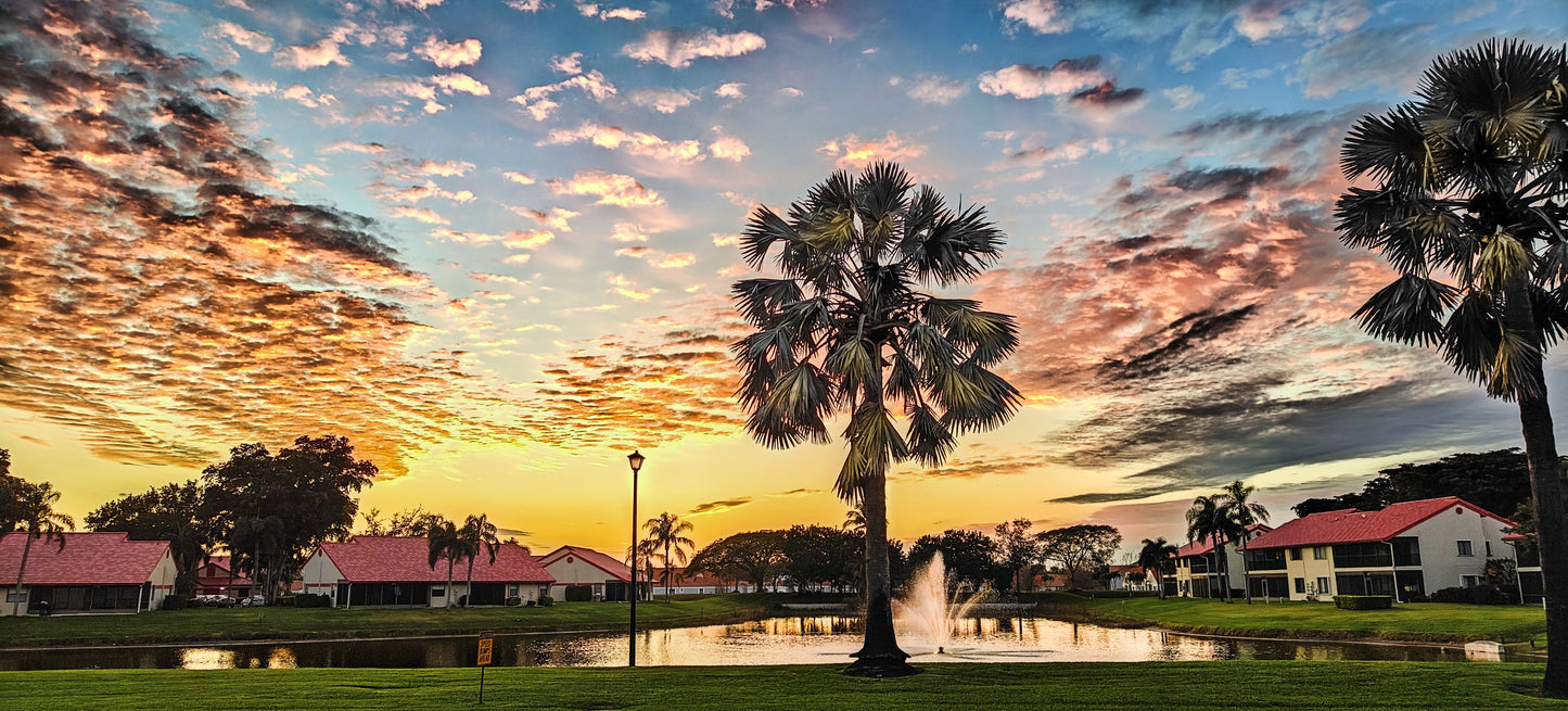 Sunset over West Delray